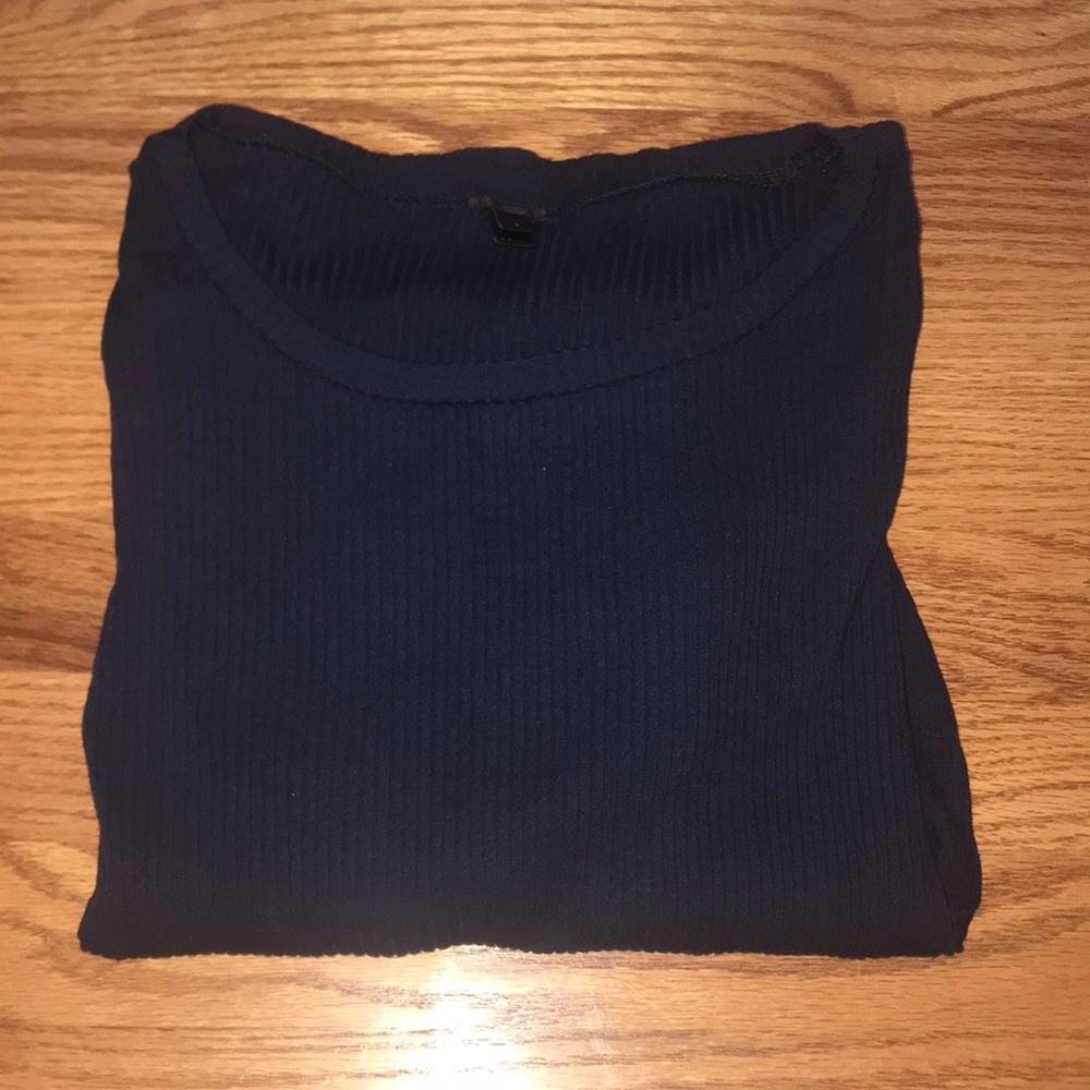 J. Crew Ribbed Bell Sleeve Top